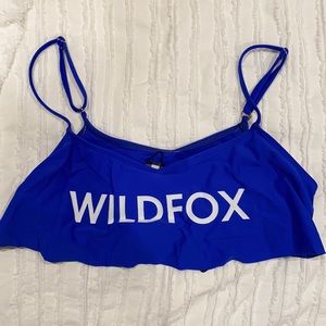 Wild fox cobalt blue swimsuit top